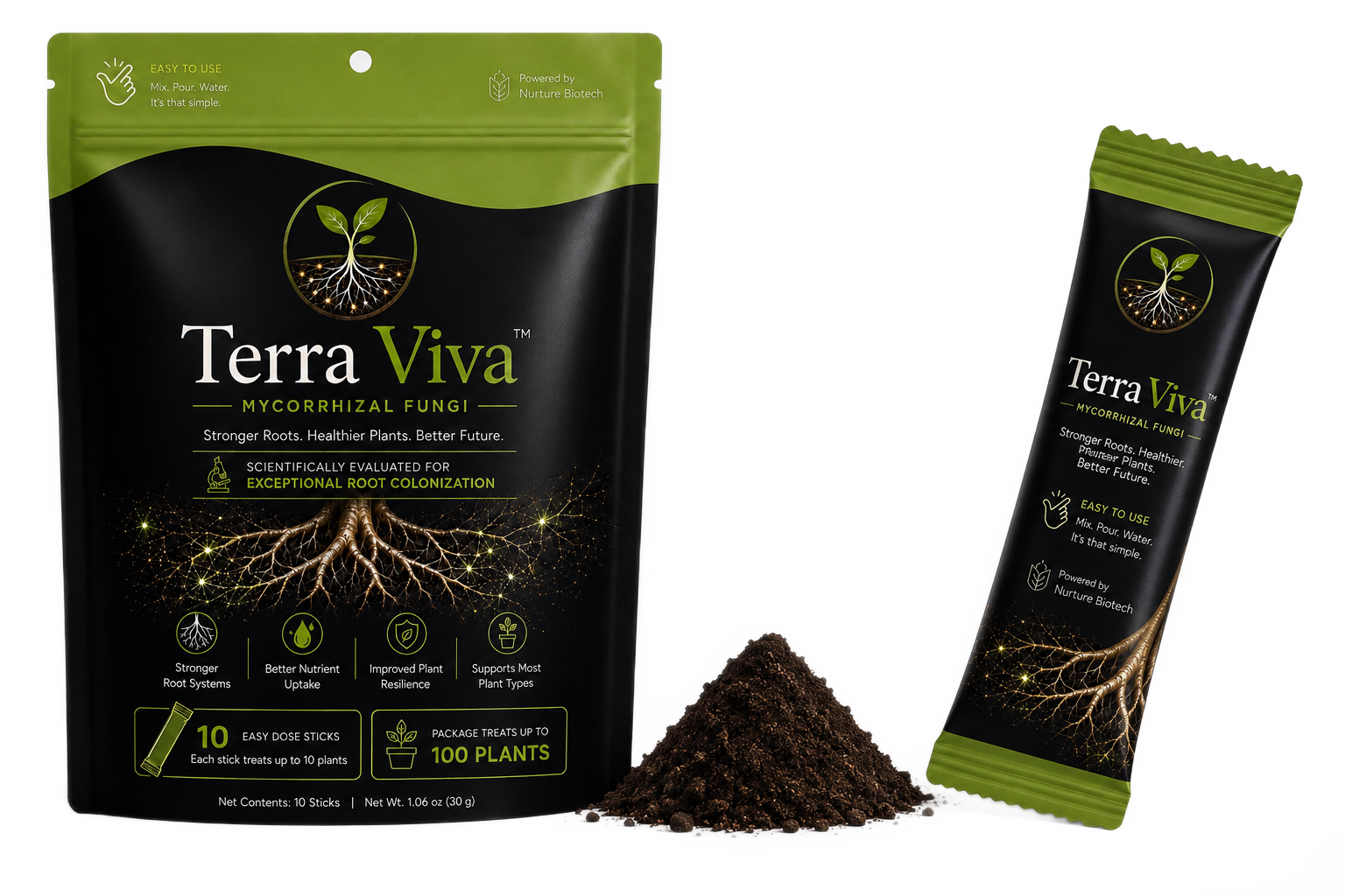 Terra Viva pouch and stick pack